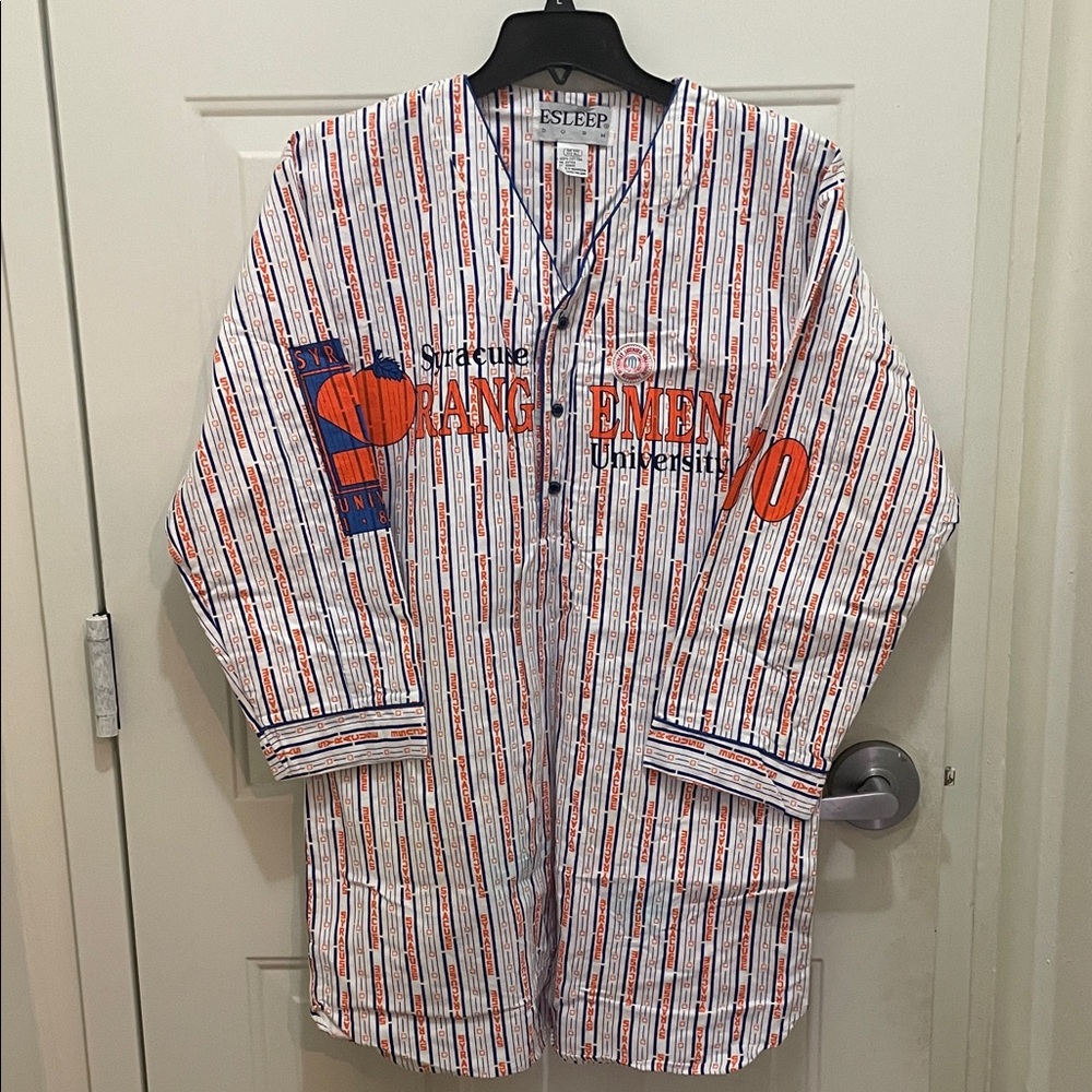 ESLEEP: Striped Syracuse Orangemen Sleep Shirt